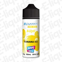 Hayati Pro Max 50/50 Banana Ice 100ml Shortfill E-liquid