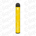 banana ice puff bar disposable vape device by vaporlinq