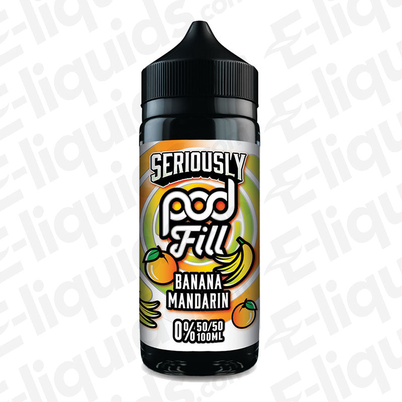 Doozy Vape Co Seriously Pod Fill Banana Mandarin 100ml Shortfill E-liquid