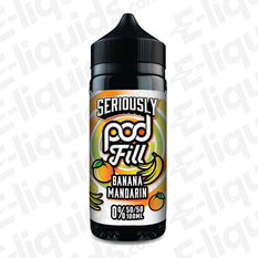 Doozy Vape Co Seriously Pod Fill Banana Mandarin 100ml Shortfill E-liquid