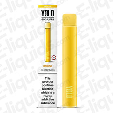 YOLO Mesh M600 20mg Disposable Vape Banana