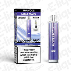 HAWCOS x Lost Mary Pro Max 7000 20mg Prefilled Pod Kit Berry Fusion
