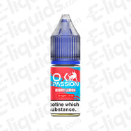 Berry Burst OX Passion Nic Salt E-liquid 20mg by OXVA, featuring blueberry, raspberry, and blackberry flavors in a 10ml bottle.