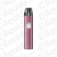 ELF BAR ELFX 2 Berry Pink Pod Kit in metallic berry-pink finish with black pod top and square button, slim rechargeable vape device.