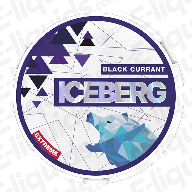 Black Currant Extreme Nicotine Pouches by Iceberg