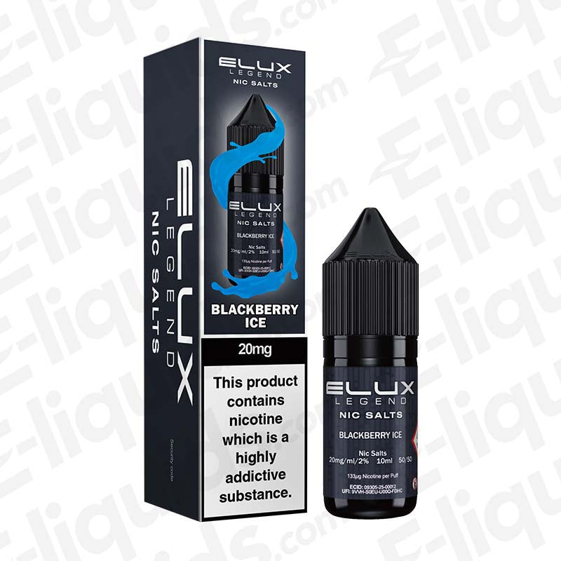 Elux Legend Blackberry Ice 10mg Nic Salt E-liquid