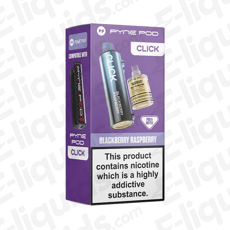 Pyne Pod Click 50K Blackberry Raspberry Prefilled Pod with bold blackberry-raspberry flavour in purple packaging