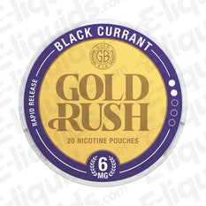 Blackcurrant Gold Rush 6mg Nicotine Pouches by Gold Bar