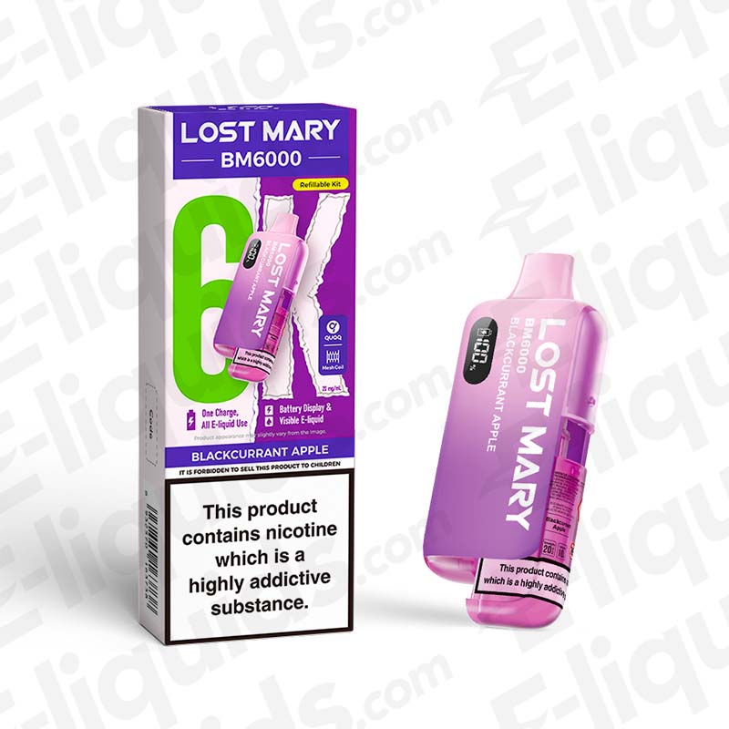 Lost Mary BM6000 20mg Prefilled Pod Kit Blackcurrant Apple