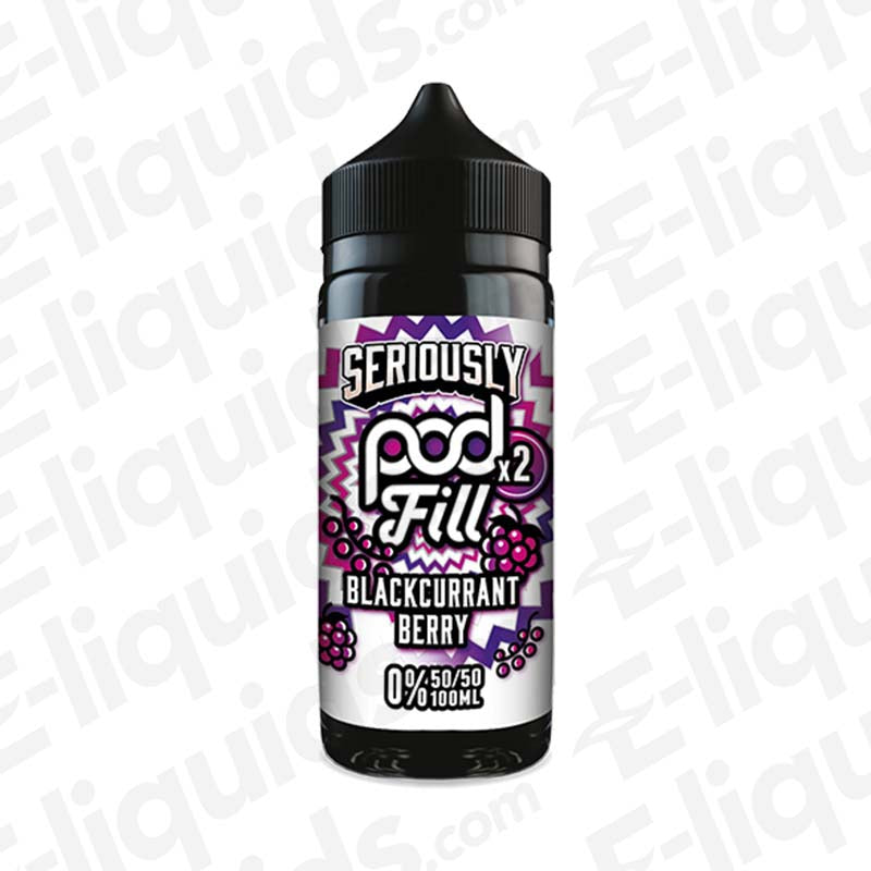 Doozy Vape Co Seriously Pod Fill 2 Blackcurrant Berry 100ml Shortfill E-liquid
