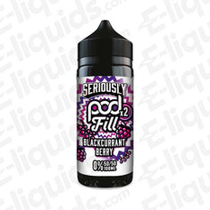 Blackcurrant Berry Seriously Pod Fill 2 Shortfill E-liquid by Doozy Vape Co