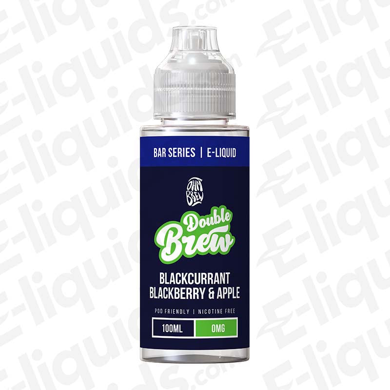 Ohm Brew Double Brew Blackcurrant Blackberry and Apple 100ml Shortfill E-liquid