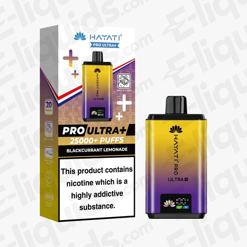 Hayati Pro Ultra+ 25K Blackcurrant Lemonade Prefilled Pod Kit