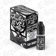 Blackcurrant Liquorice Another Level Nic Salt E-liquid by Wick Addiction, showcasing vibrant packaging and e-liquid bottle.
