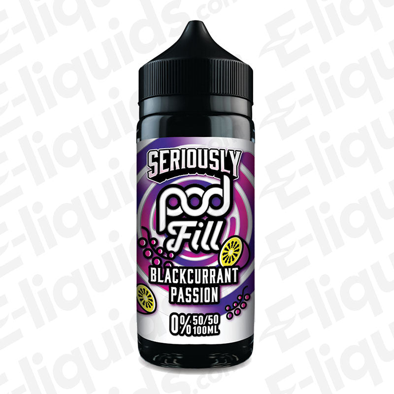 Doozy Vape Co Seriously Pod Fill Blackcurrant Passion 100ml Shortfill E-liquid