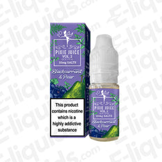 Blackcurrant Pear Vol 2 Nic Salt E-liquid by Pixie Juice