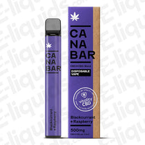 blackcurrant raspberry canabar cbd disposable vape