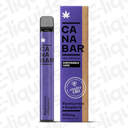 blackcurrant raspberry canabar cbd disposable vape