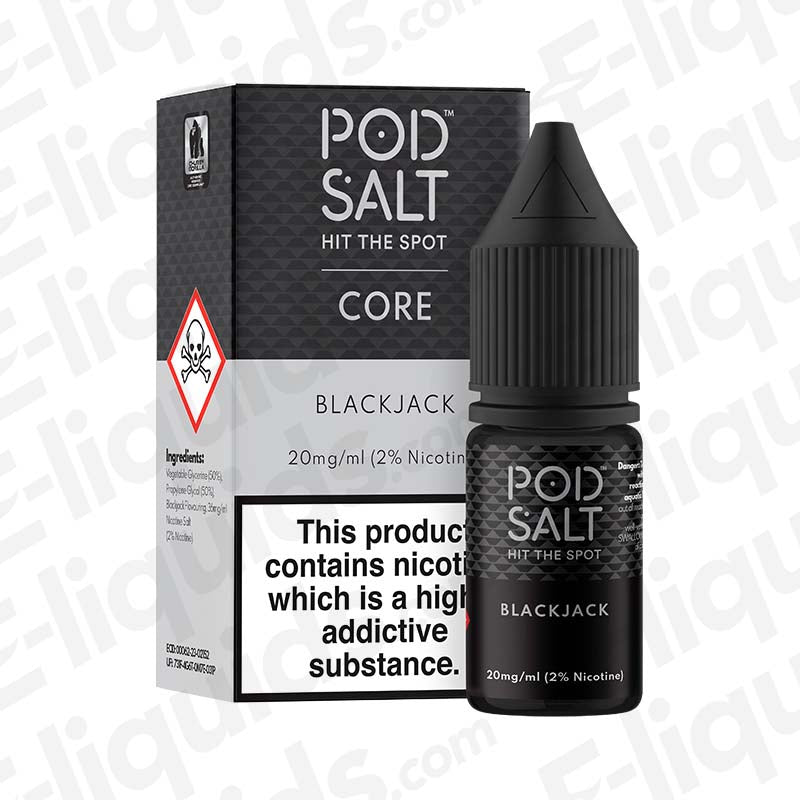 Pod Salt Core Blackjack 20mg Nic Salt E-liquid