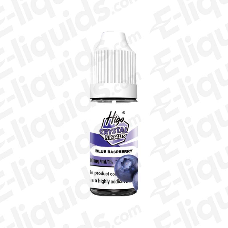 Higo Crystal Blue Raspberry 10mg Nic Salt E-liquid