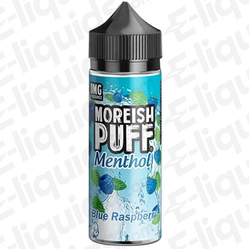 Moreish Puff Menthol Blue Raspberry Menthol 100ml Shortfill Vape Juice