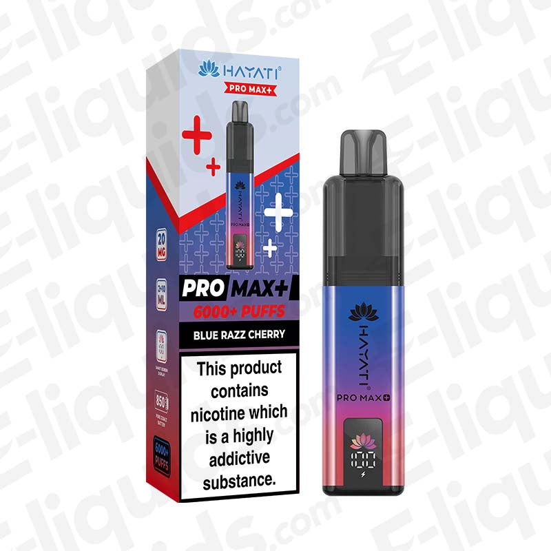 Hayati Pro Max+ 20mg Prefilled Pod Kit Blue Razz Cherry