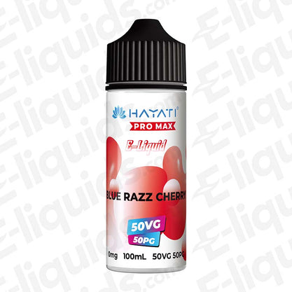 Hayati Pro Max 50/50 Blue Razz Cherry 100ml Shortfill E-liquid