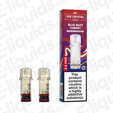 SKE Crystal Plus 20mg Prefilled Pods Blue Razz Cherry