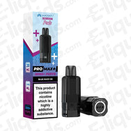 Hayati Pro Max Blue Razz GB Prefilled Pod with packaging, 6,000 puffs, 2ml + 10ml capacity, nicotine warning label compliant with UK laws.