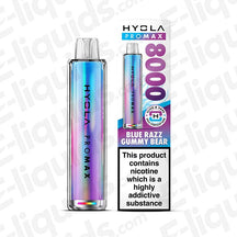 Hyola Pro Max 8000 20mg Prefilled Pod Kit Blue Razz Gummy Bear
