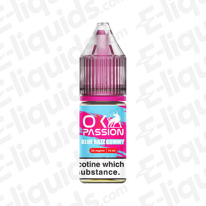 Blue Razz Gummy OX Passion Nic Salt E-liquid by OXVA
