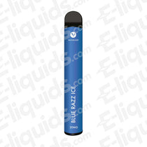 blue razz ice puff bar disposable vape device by vaporlinq