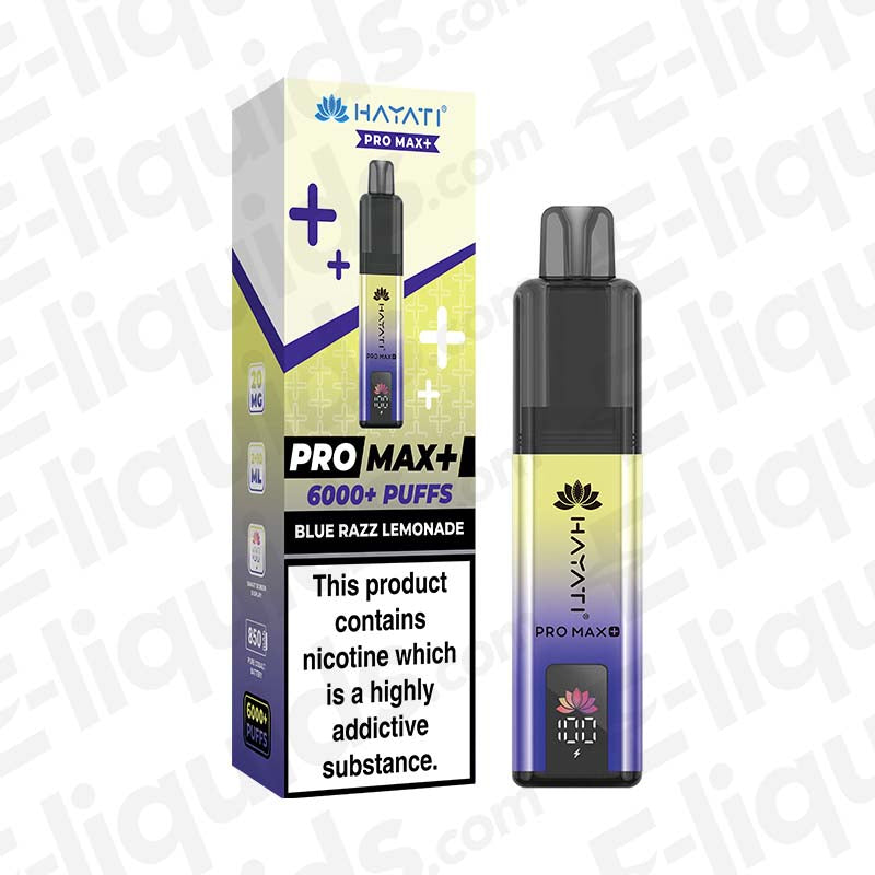 Hayati Pro Max+ 20mg Prefilled Pod Kit Blue Razz Lemonade