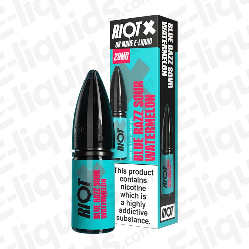 Riot X Blue Razz Sour Watermelon Nic Salt E-liquid