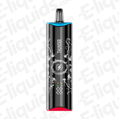 NEXEL Thunder Prefilled Pod Kit, sleek black design with lightning graphics, vaping device