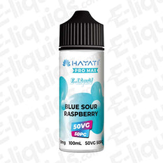 Hayati Pro Max 50/50 Blue Sour Raspberry 100ml Shortfill E-liquid