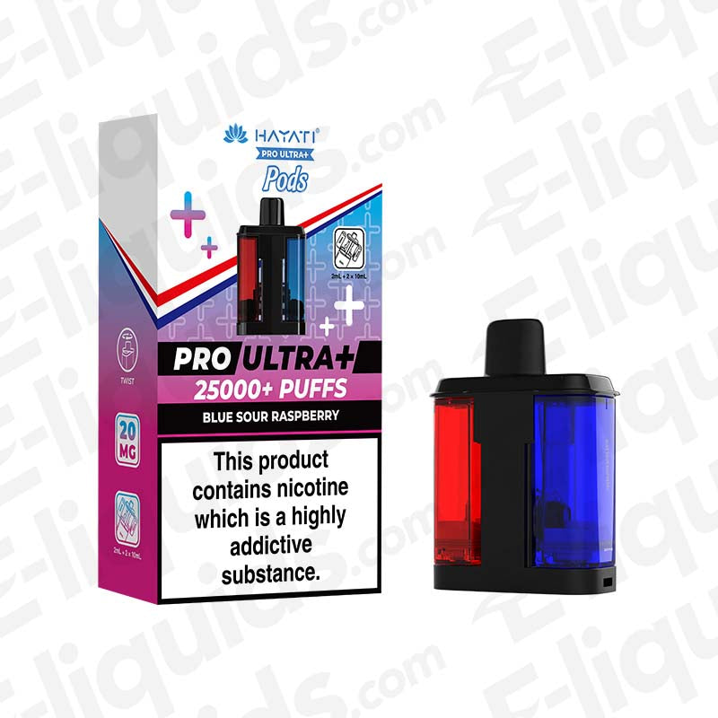 Hayati Pro Ultra Blue Sour Raspberry 20mg Prefilled Pods