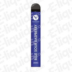 blue sour raspberry puff bar disposable vape device by vaporlinq