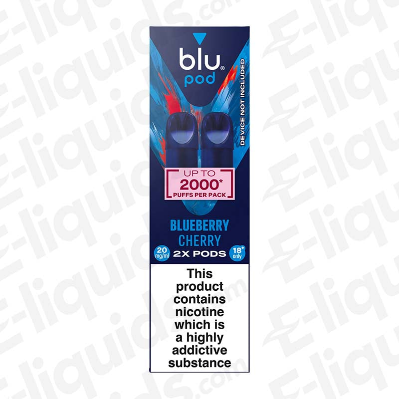 Blu Bar Pod 20mg Prefilled Pods Blueberry Cherry