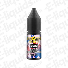 Blueberry Cherry Cranberry Nic Salt E-liquid by Smash Salts 6500