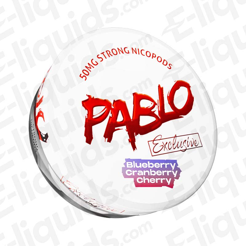 Pablo Exclusive Blueberry Cranberry Cherry 50mg Nicotine Pouches