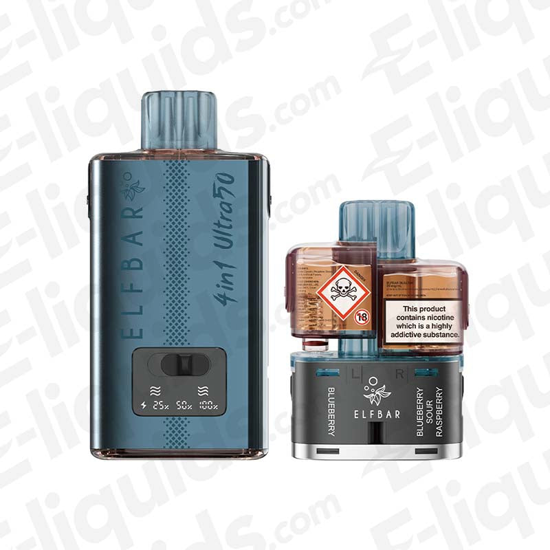 ELFBAR Ultra50 20mg Prefilled Pod Kit Blueberry Edition