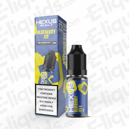 Hexus Blueberry Ice 10mg Nic Salt E-liquid