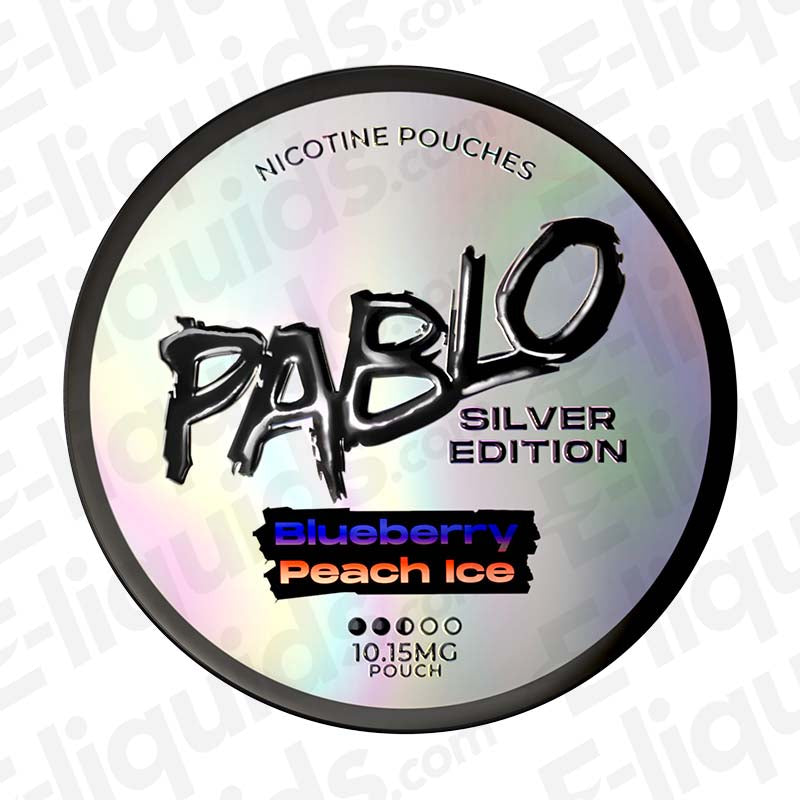 Pablo Silver Edition Blueberry Peach Ice Nicotine Pouches