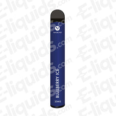 blueberry ice puff bar disposable vape device by vaporlinq