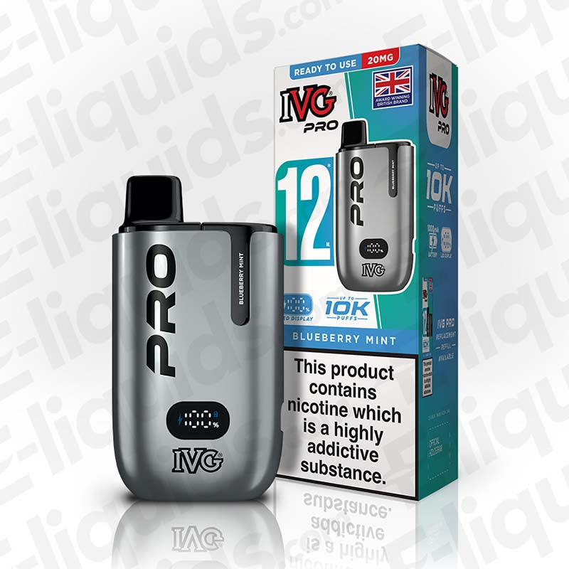 IVG Pro 12 20mg Prefilled Pod Kit Blueberry Mint