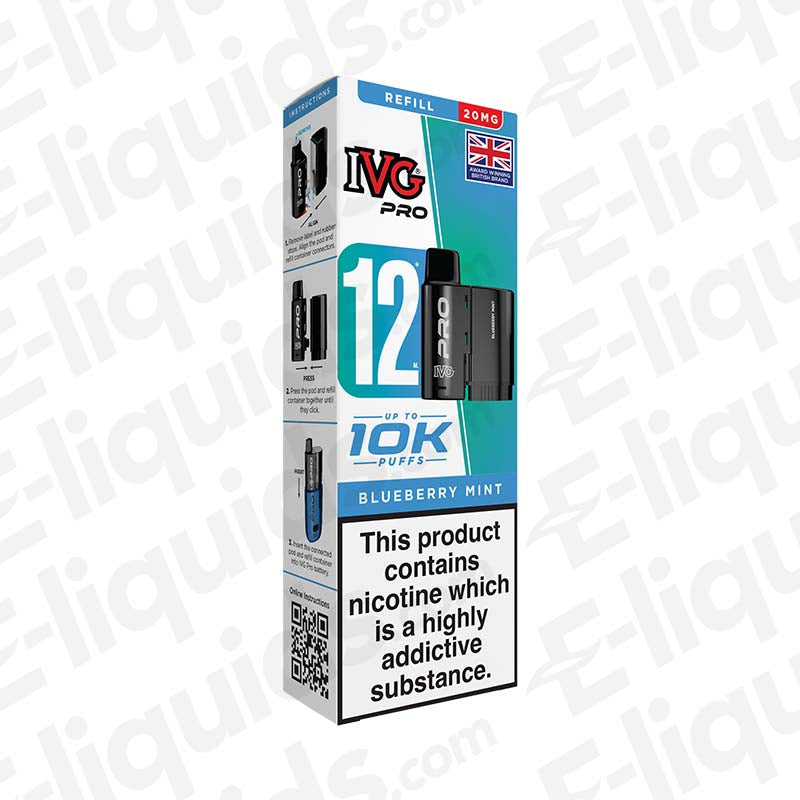 IVG Pro 12 Blueberry Mint 20mg Prefilled Pods