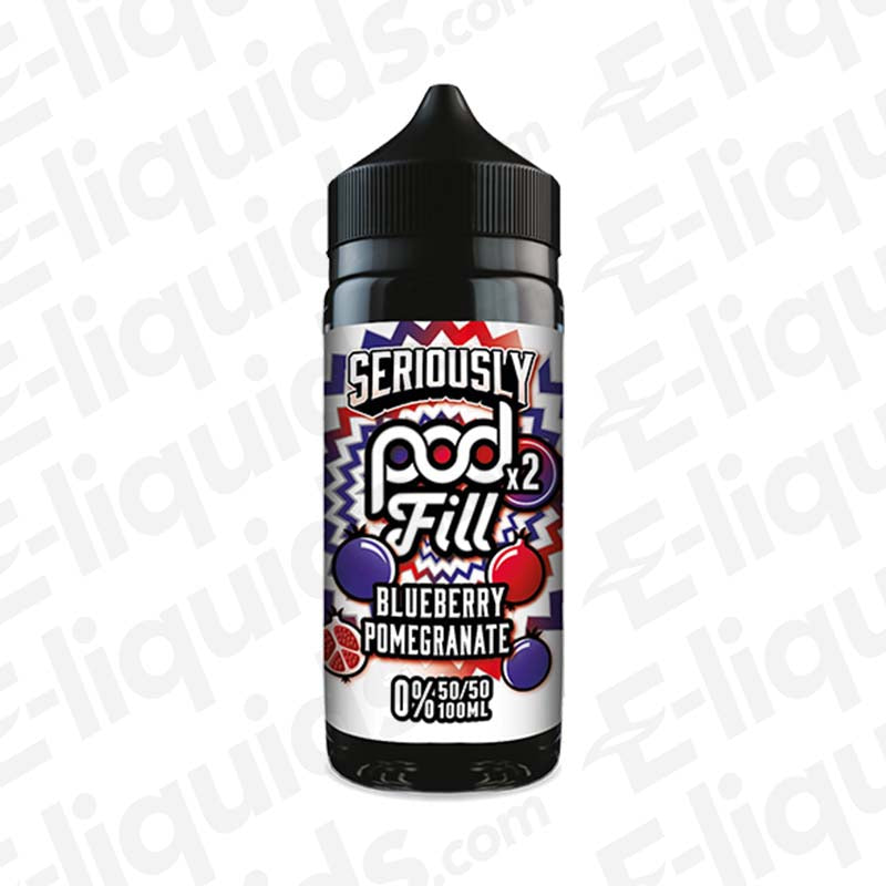Doozy Vape Co Seriously Pod Fill 2 Blueberry Pomegranate 100ml Shortfill E-liquid