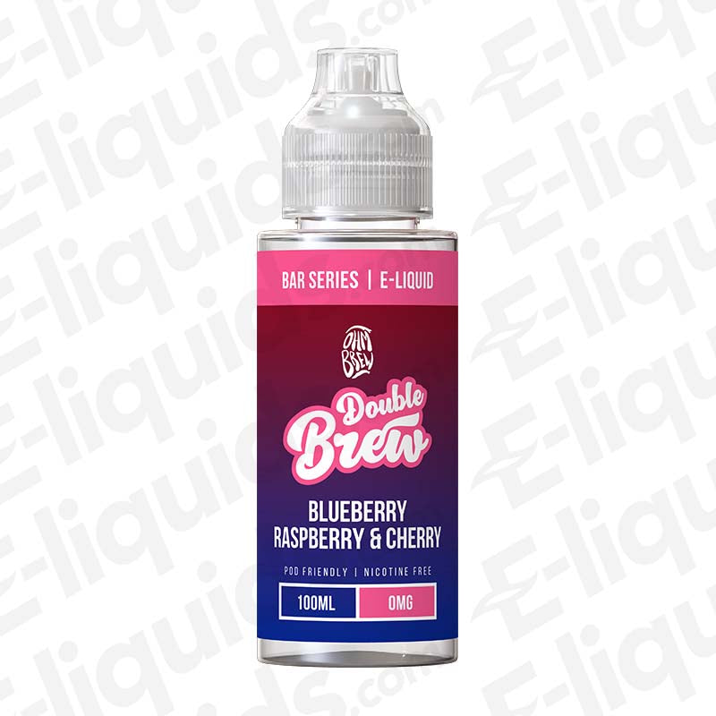 Ohm Brew Double Brew Blueberry Raspberry and Cherry 100ml Shortfill E-liquid