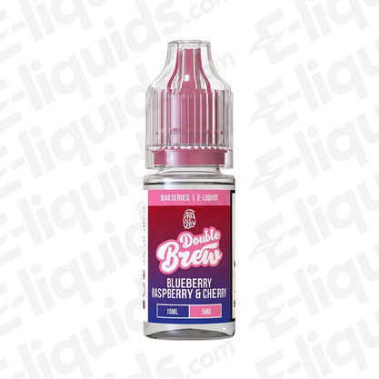 Ohm Brew Double Brew Bar Series Blueberry Raspberry and Cherry 5mg Nic Salt E-liquid